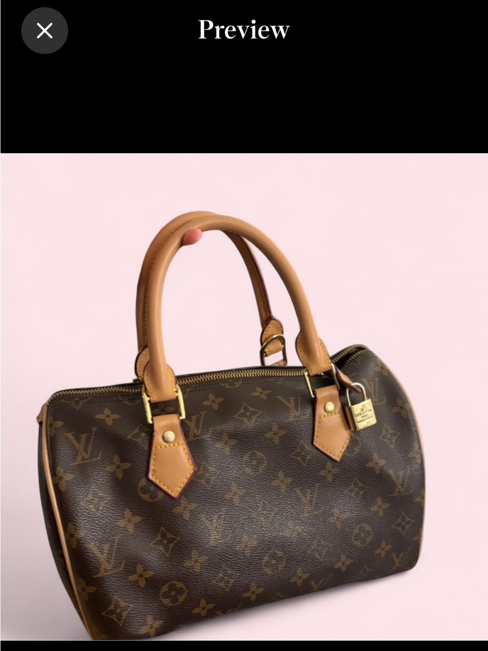 Unknown. Brown leathee purse